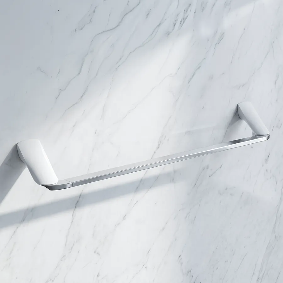 Florence Towel Bar - White Chrome _3.webp