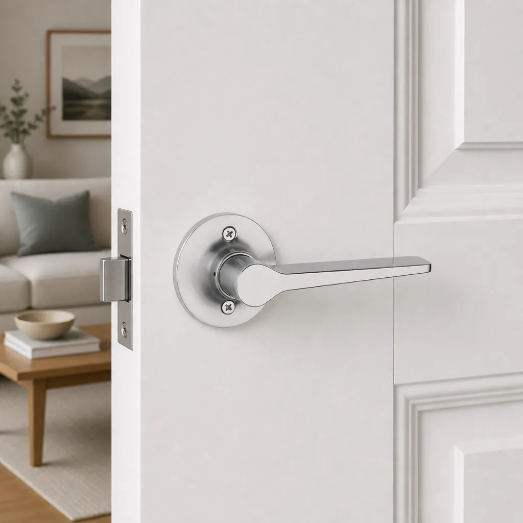 Taymor Silvermoon Lever-Satin Nickel-Dummy