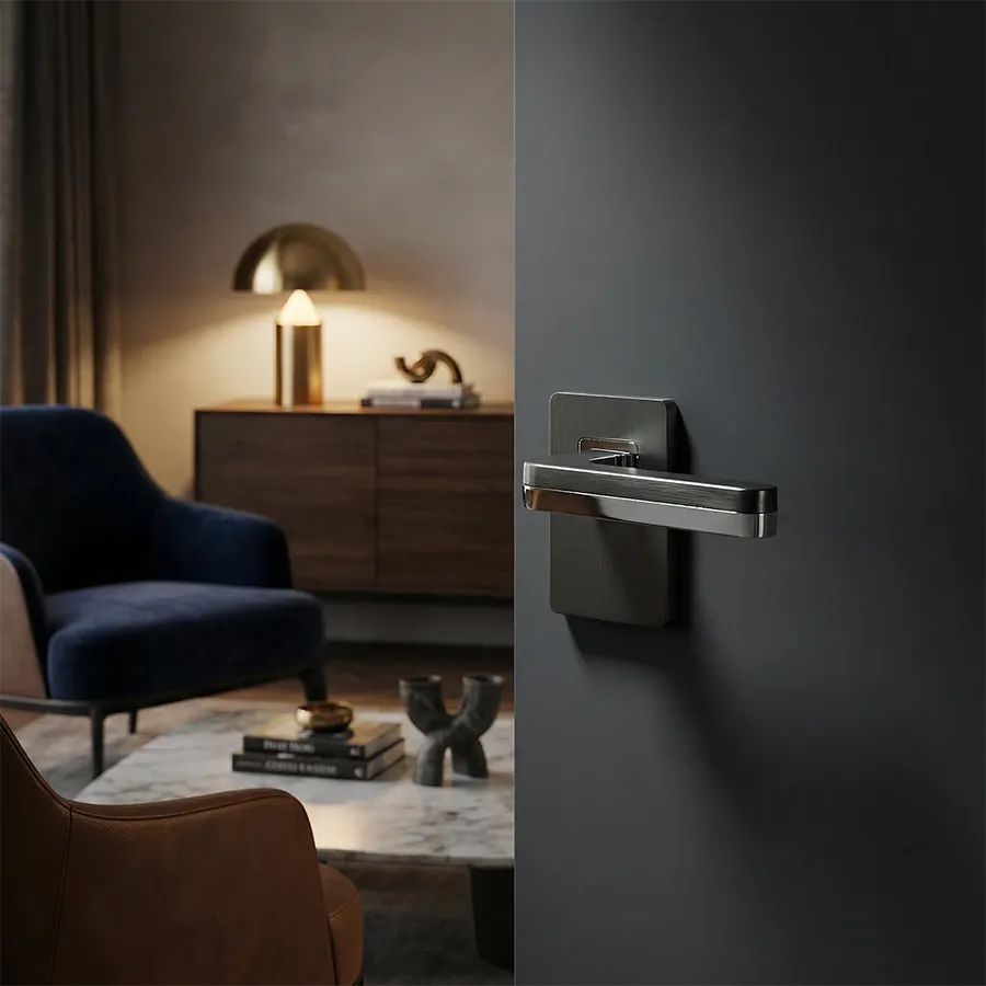 Stazz Venice Lever - Dark Satin Nickel.webp