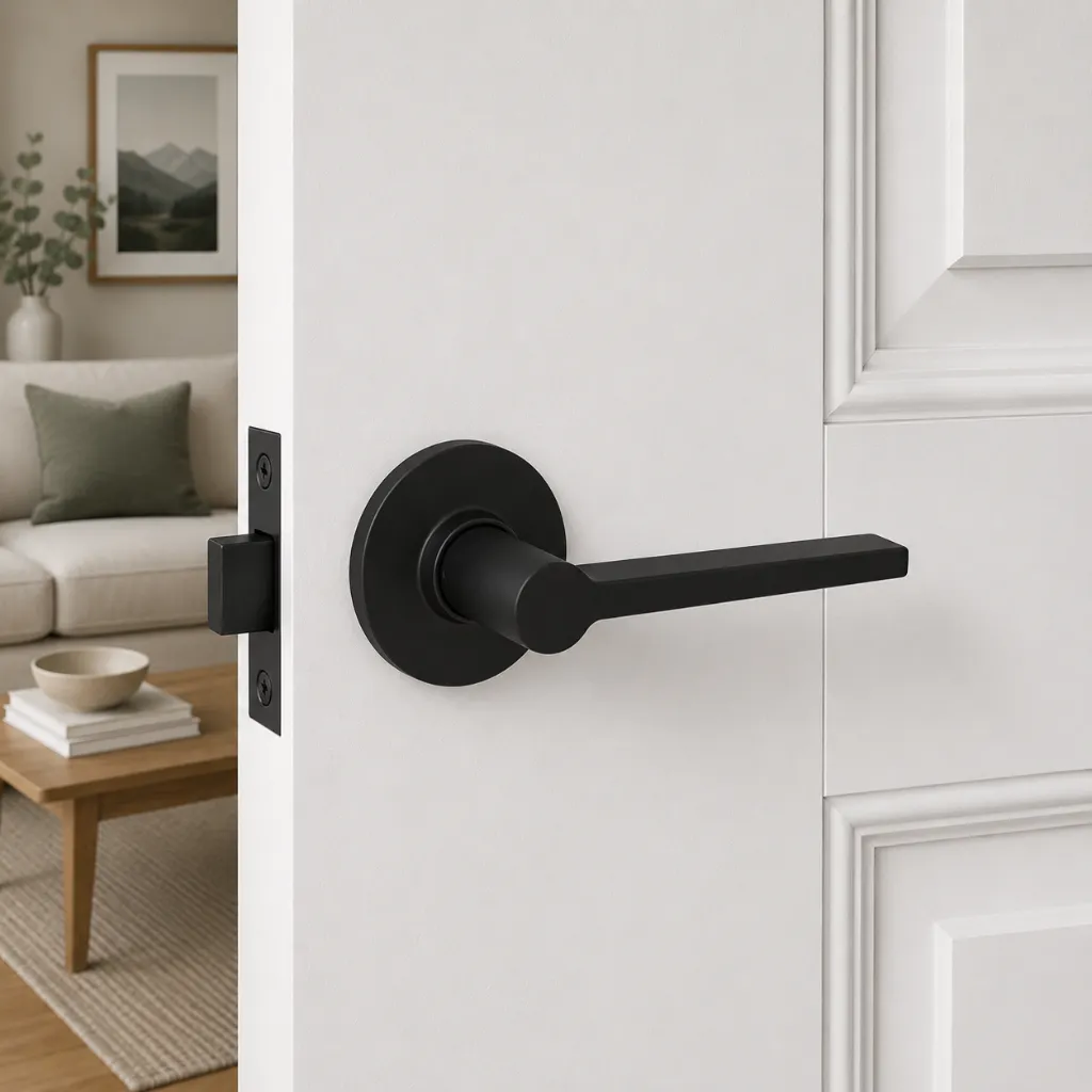 Weiser Daylon Round Lever-Dummy-Matte Black