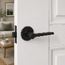 Weiser Daylon Round Lever-Dummy-Matte Black