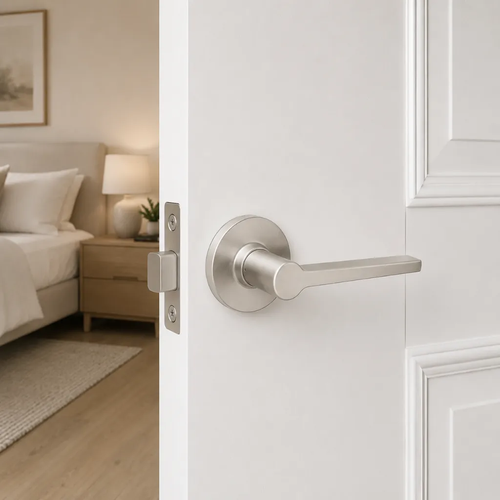 Weiser Daylon Round Lever-Dummy-Satin Nickel