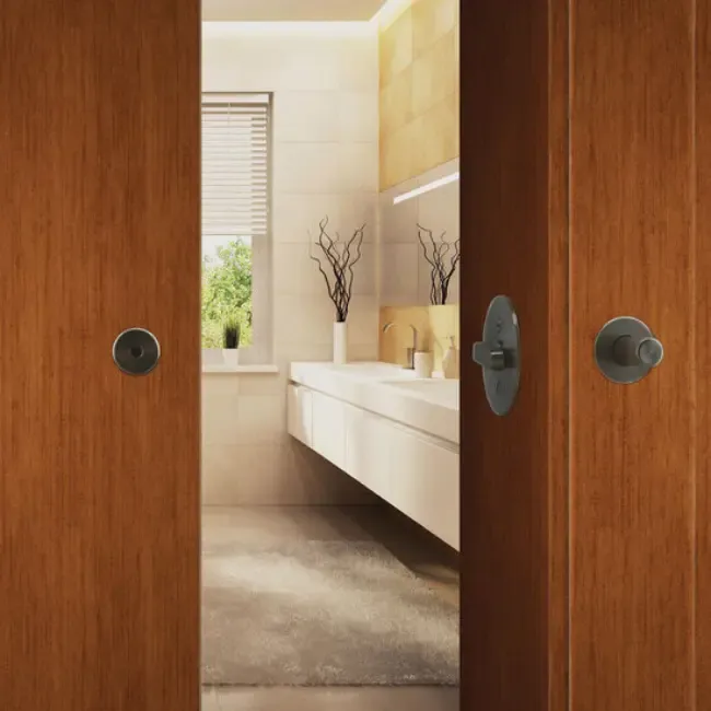 INOX(TM) Privacy Lock for Sliding Barn Door - 1517 Series (Matte Black C-19).webp