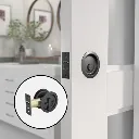 Onward Pocket Door Pull Round (Matte Black C-19, Privacy).webp