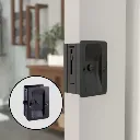 Taymor Rectangular Sliding Door Lock (Matte Black C-19, Privacy).webp