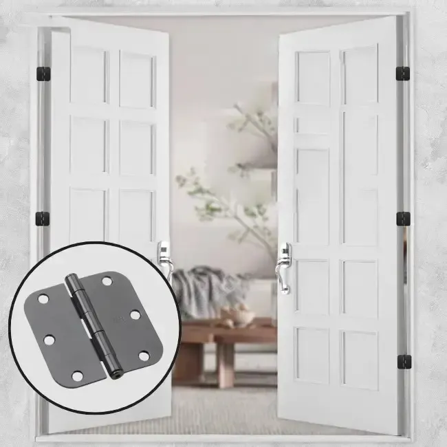 Regular Hinge 3.5 x 3.5 5-8 Radius (Matte Black C-19).webp
