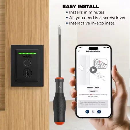 Weiser Halo Smart Lock Finger Print Wifi Matte Black15.webp