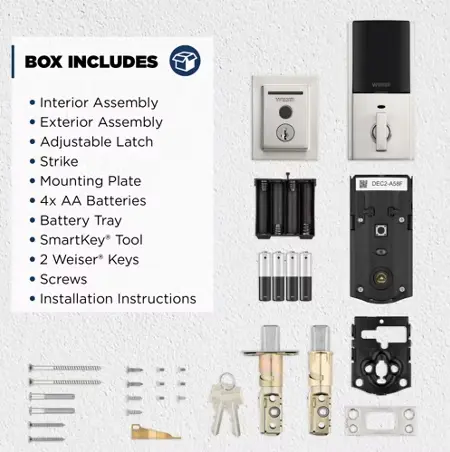 Weiser Halo Smart Lock Finger Print Wifi Satin Nickel27.webp