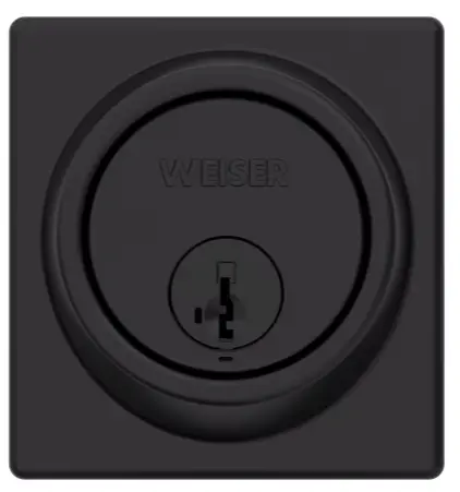 Weiser Key Control Deadbolt Square Matte Black10.webp