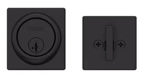 Weiser Key Control Deadbolt Square Matte Black13.webp