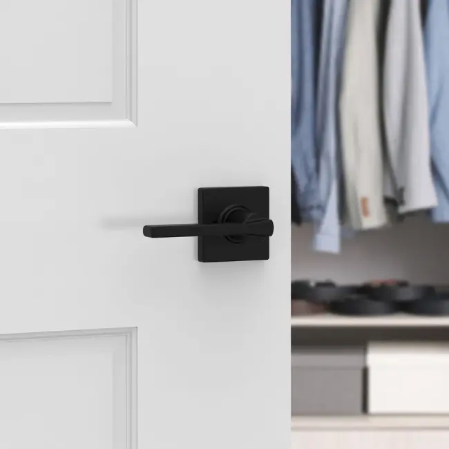 Weiser Casey Square Lever-Dummy Matte Black