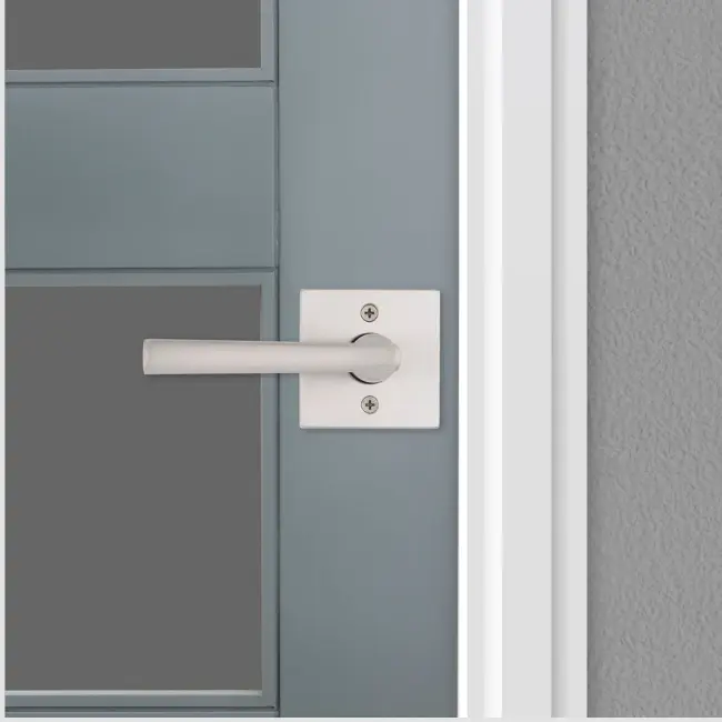 Weiser Montreal Square Lever-Dummy Satin Nickel