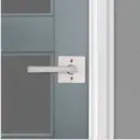 Weiser Montreal Square Lever-Dummy Satin Nickel