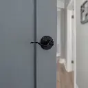 Weiser Toluca Round Lever-Privacy Matte Black