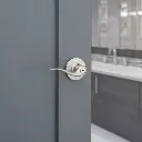 Weiser Toluca Round Lever-Privacy Satin Nickel