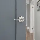 Weiser Toluca Round Lever-Privacy Satin Nickel