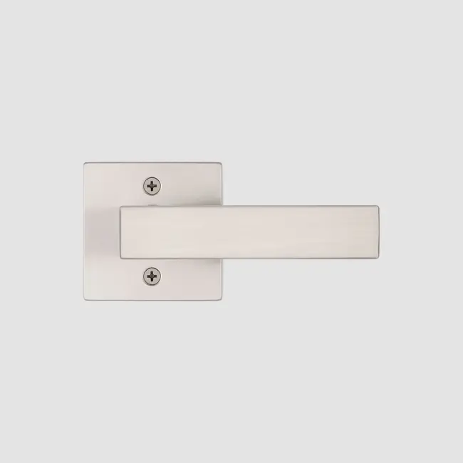 Weiser Singapore Square Lever-Dummy Satin Nickel