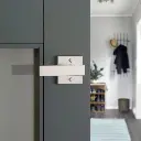 Weiser Singapore Square Lever-Dummy Satin Nickel