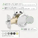 Onward Pocket Door Pull Round-Privacy Pol Chrome