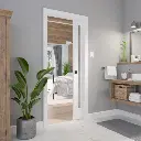 Onward Pocket Door Pull Square 17S-Privacy Matte Black