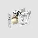 Onward Pocket Door Pull Square 17S-Privacy Pol Chrome