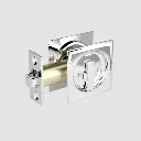 Onward Pocket Door Pull Square 17S-Privacy Pol Chrome