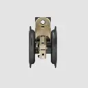 Onward Pocket Door Pull Round-Matte Black Privacy