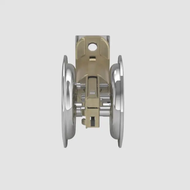 Onward Pocket Door Pull Round-Privacy Pol Chrome