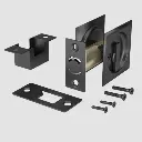 Onward Pocket Door Pull Square 17S (Matte Black C-19, Privacy).webp