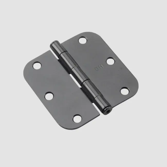 Regular Hinge 3.5 x 3.5 5/8 Radius-Matte Black