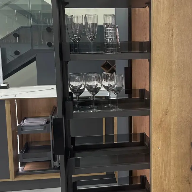 AGRA Pull-Out Pantry Cabinet 6 Tier Unit