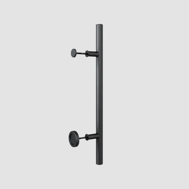Stazz Barn Door Handle with Knob (Matte Black C-19)