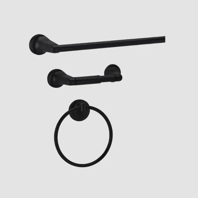 Stazz London 3Pc Bathset (Matte Black C-19)