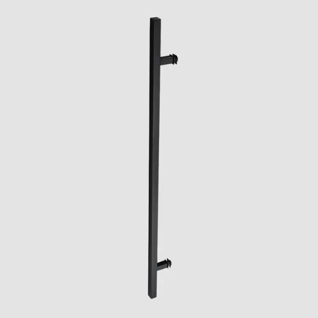 SS Long Pull Handle Square (Matte Black C-19, Single Side)