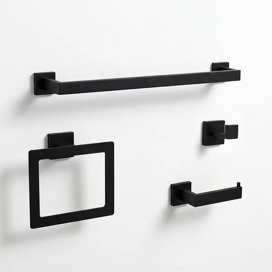 Stazz Omega 4pc Bathset (Matte Black C-19)