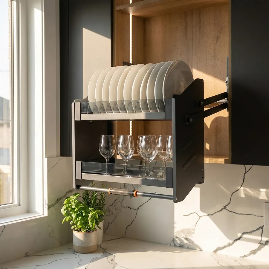 [G20114B] LISBON Pull Down Cabinet Organizer (30 Inches)