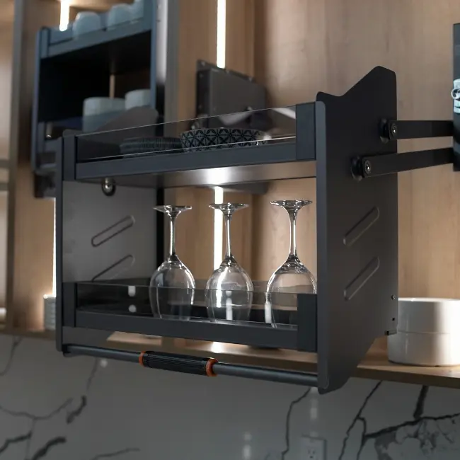 [G20114B] LISBON Pull Down Cabinet Organizer (30 Inches)