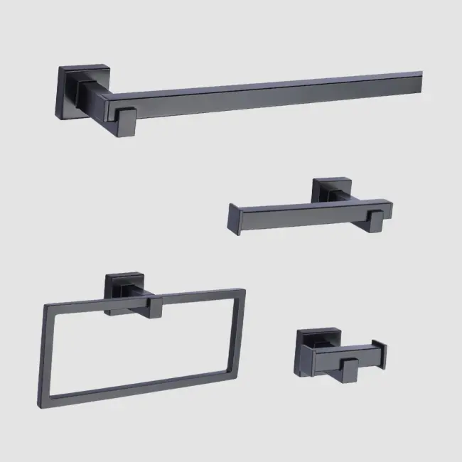 Stazz Sydney 4Pc Bathset  (Matte Black C-19)