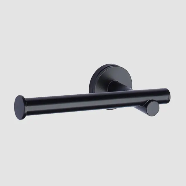 Taymor 1948 Round Paper Holder (Matte Black C-19)