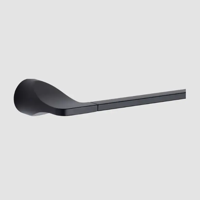 Taymor Slip Stream Towel Bar (Matte Black C-19, 24 Inches)
