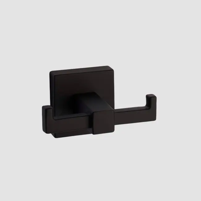 Taymor Suite & Simple Double Robe Hook (Matte Black C-19)