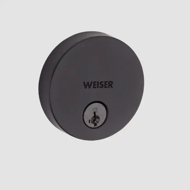 Weiser Round Deadbolt (Matte Black C-19)