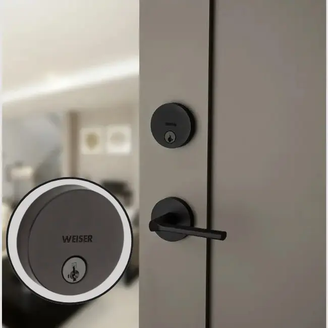 Weiser Round Deadbolt (Matte Black C-19)