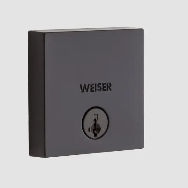 Weiser Downtown Square Deadbolt (Matte Black C-19)