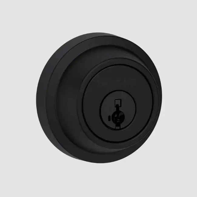 Weiser Elements Round Deadbolt (Matte Black C-19)