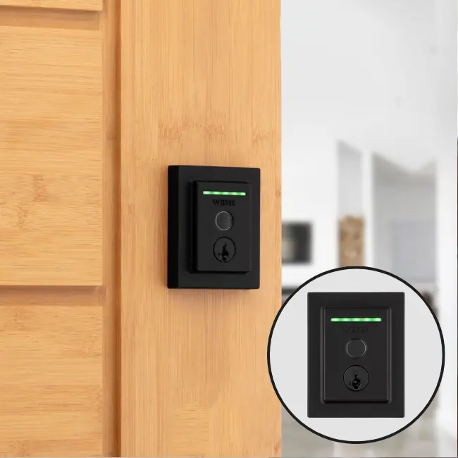 Weiser Halo Smart Lock Finger Print Wifi (Matte Black C-19)