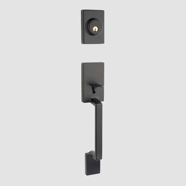 Taymor Strait Handleset (Matte Black C-19, Vega Square Lever Interior Trim)