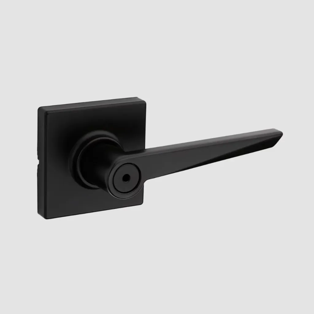 Weiser Tristan Square Lever (Matte Black C-19, Privacy)