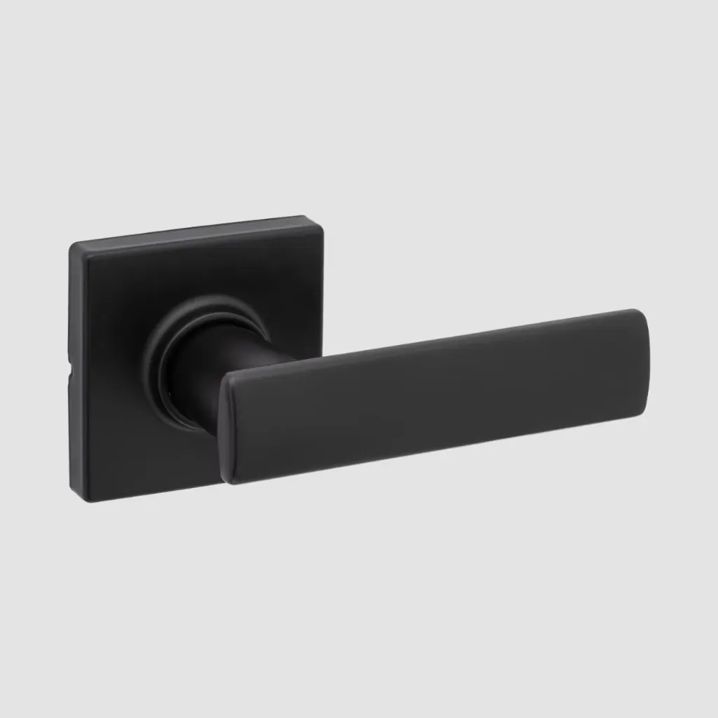 Weiser Breton Square Lever (Matte Black C-19, Dummy)