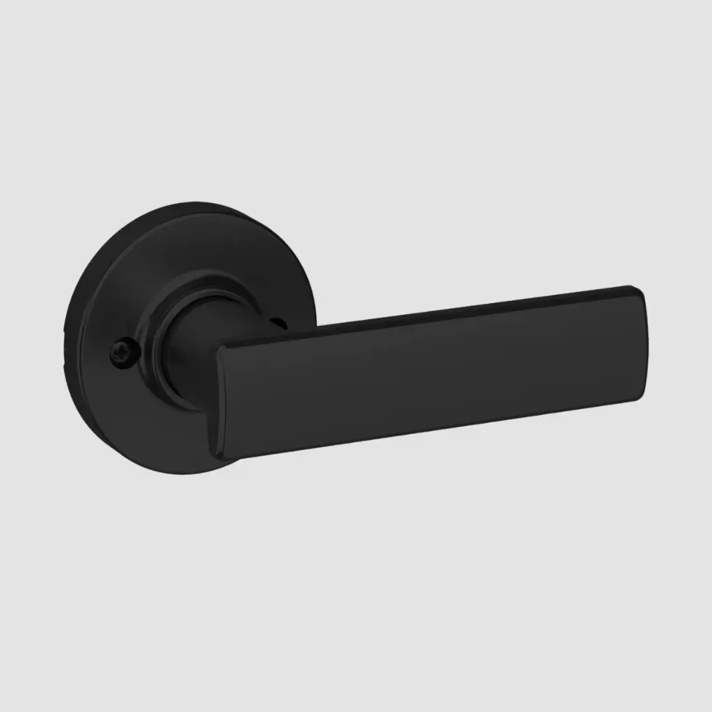 Weiser Breton Round Lever (Matte Black C-19, Dummy)